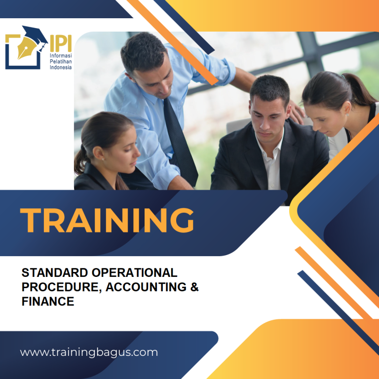 TRAINING STANDARD OPERATIONAL PROCEDURE, ACCOUNTING & FINANCE