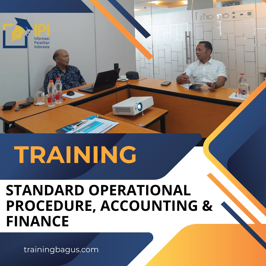 TRAINING STANDARD OPERATIONAL PROCEDURE, ACCOUNTING & FINANCE